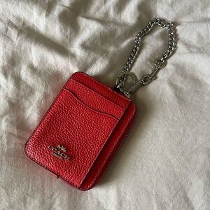 Red Coach Wallet